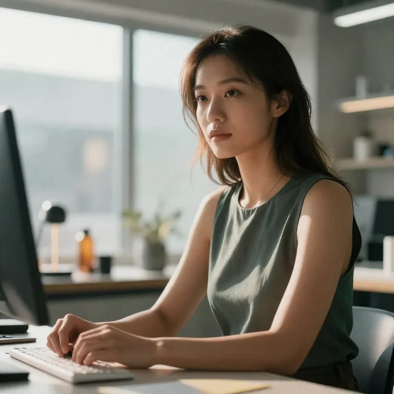 Photoreal portrait of a product designer in a sunlit studio, generated with Z-Image Turbo